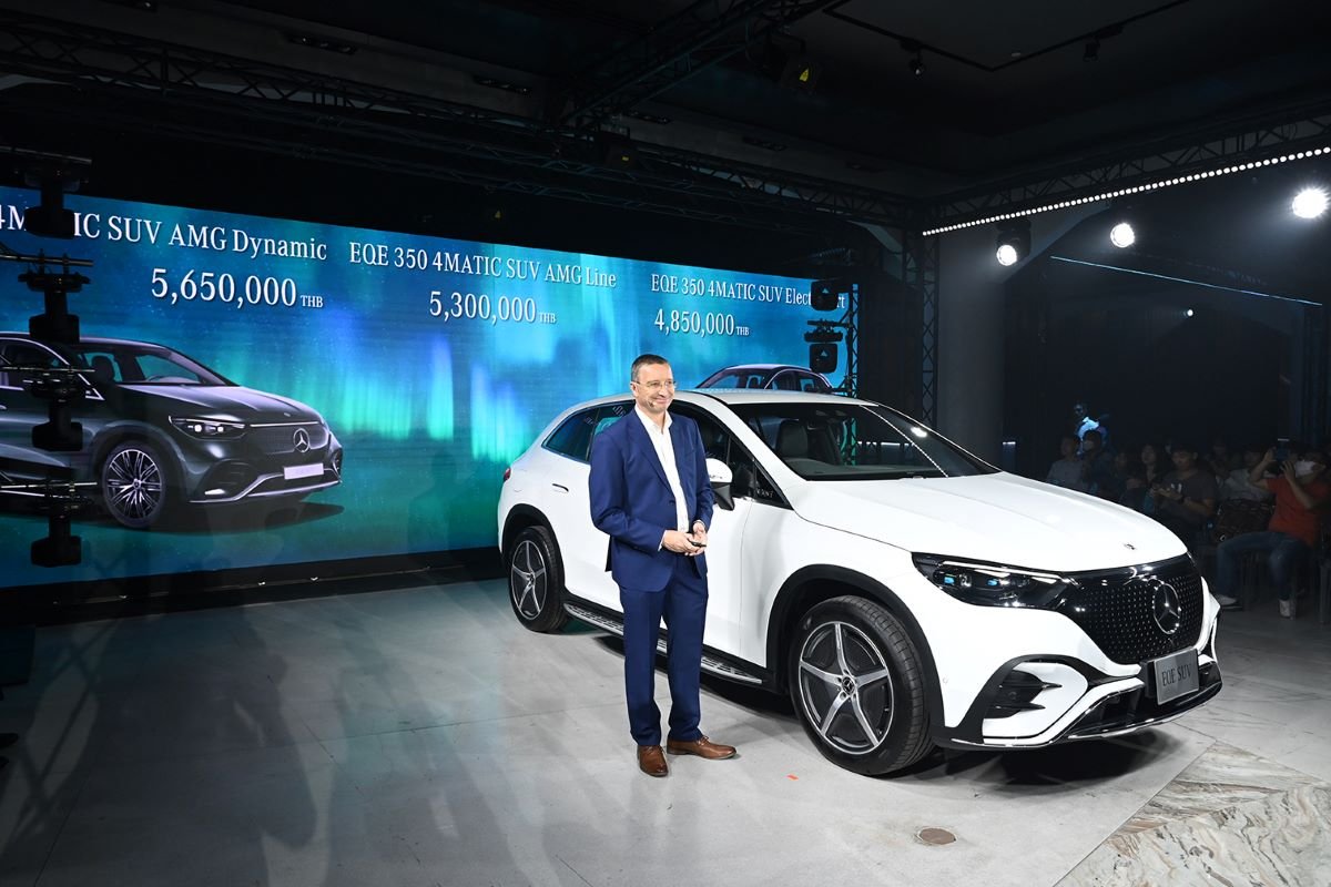 เมอร์เซเดส-เบนซ์ ขยายไลน์อัพ EQE SUV ครบ 3 รุ่น ย้ำวิสัยทัศน์รถในพอร์ตเป็นไฟฟ้า100% ในปี 2030 เมอร์เซเดส-เบนซ์ ขยายไลน์อัพ EQE SUV ครบ 3 รุ่น ย้ำวิสัยทัศน์รถในพอร์ตเป็นไฟฟ้า100% ในปี 2030