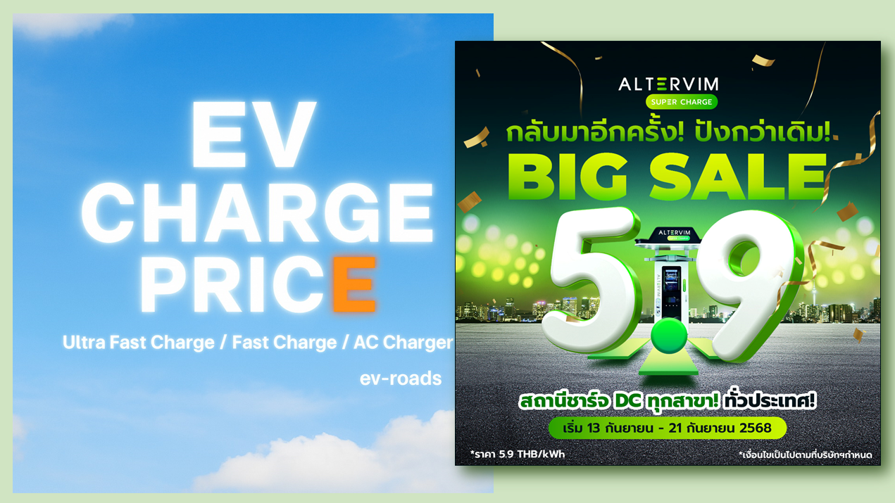 อัลเตอร์วิม จัดโปร 9 วัน ฉลองเดือน 9 ราคาโดน 5.9 บาท/kWh