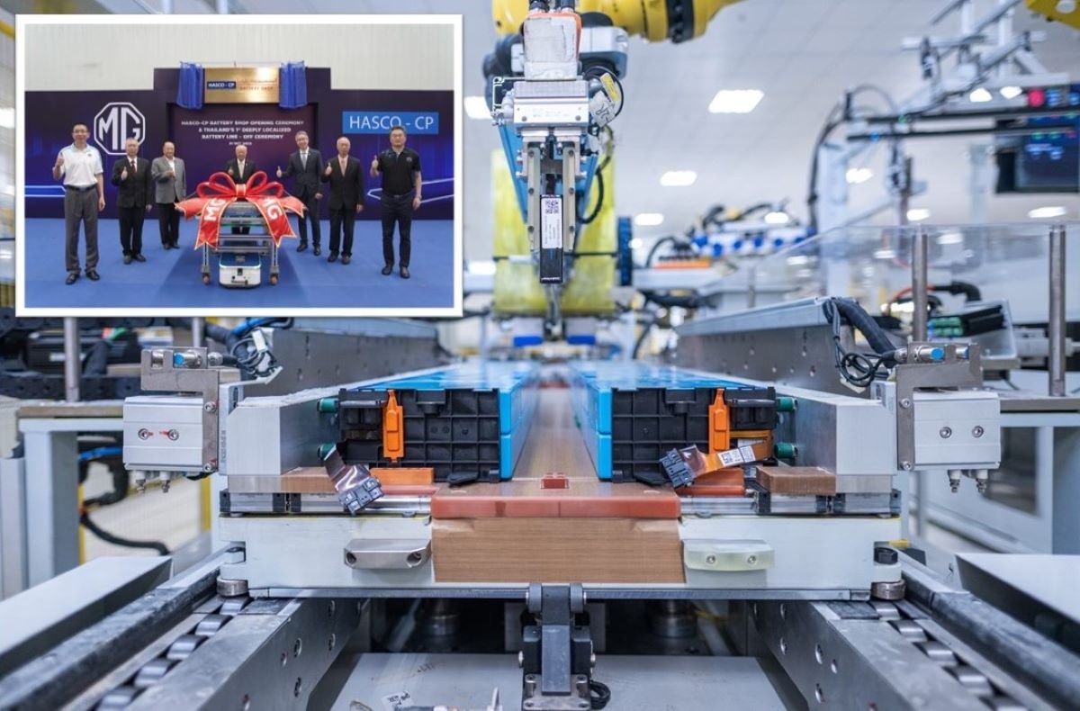 เอ็มจี เปิดโรงงานแบตเตอรี่อีวี กำลังการผลิตกว่า 50,000 ก้อน  เอ็มจี เปิดโรงงานแบตเตอรี่อีวี กำลังการผลิตกว่า 50,000 ก้อน