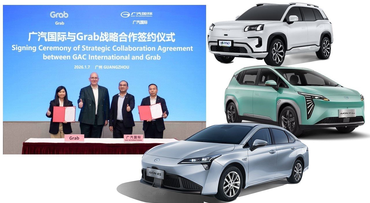 แกร็บ X GAC จัดเต็ม EV กว่า 20,000 คัน ให้บริการทั่วอาเซียน