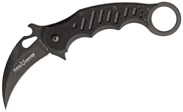 Fox 479 Karambit - G10 Black - bangkoktactical