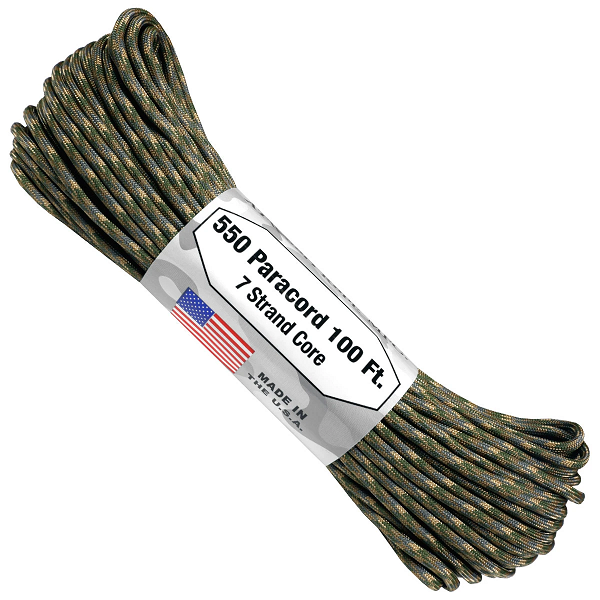 550 Paracord 100ft - Black - bangkoktactical