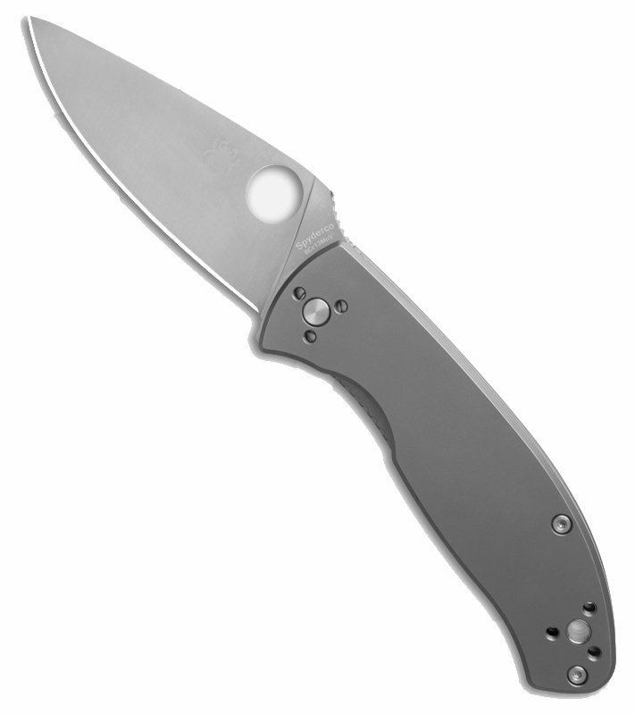 Spyderco Tenacious R.I.L. Frame Lock Knife Titanium (3.4" Satin)