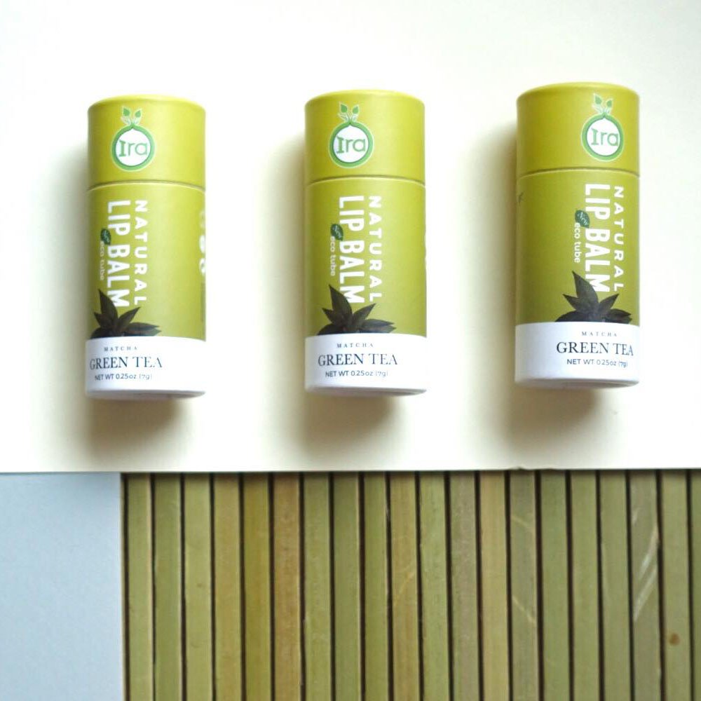 Ira Tea Ira Eco Tube:Matcha Green Tea ช่วยป้องกันริมฝีปากจากเเสงเเดด