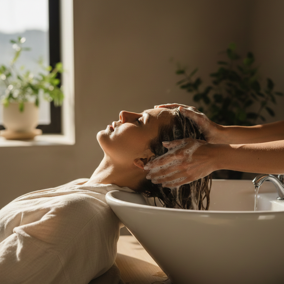 Herbal Shampoo for thickening hair and sensitive scalp