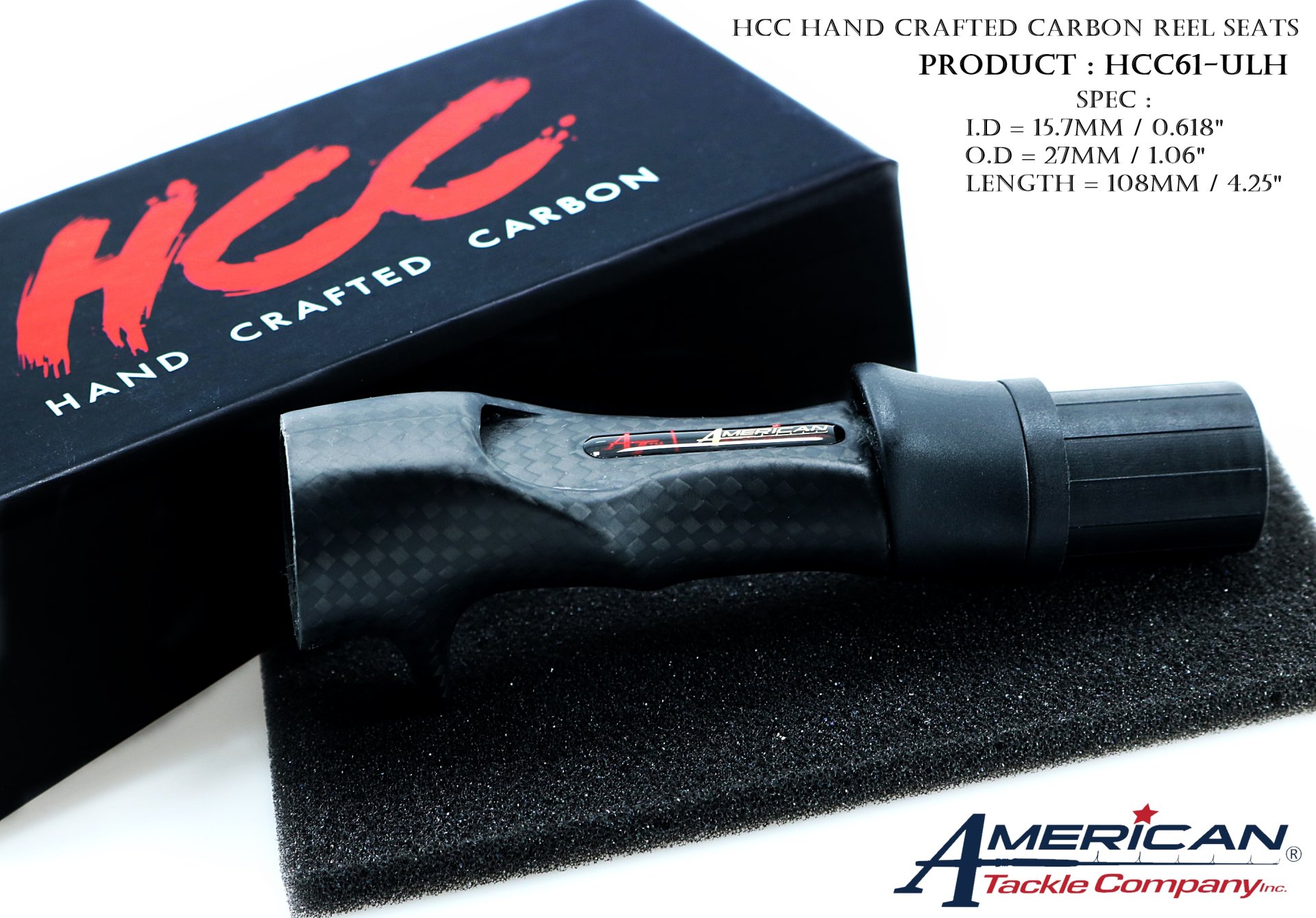 HCC Hand Crafted Carbon Reel Seats
