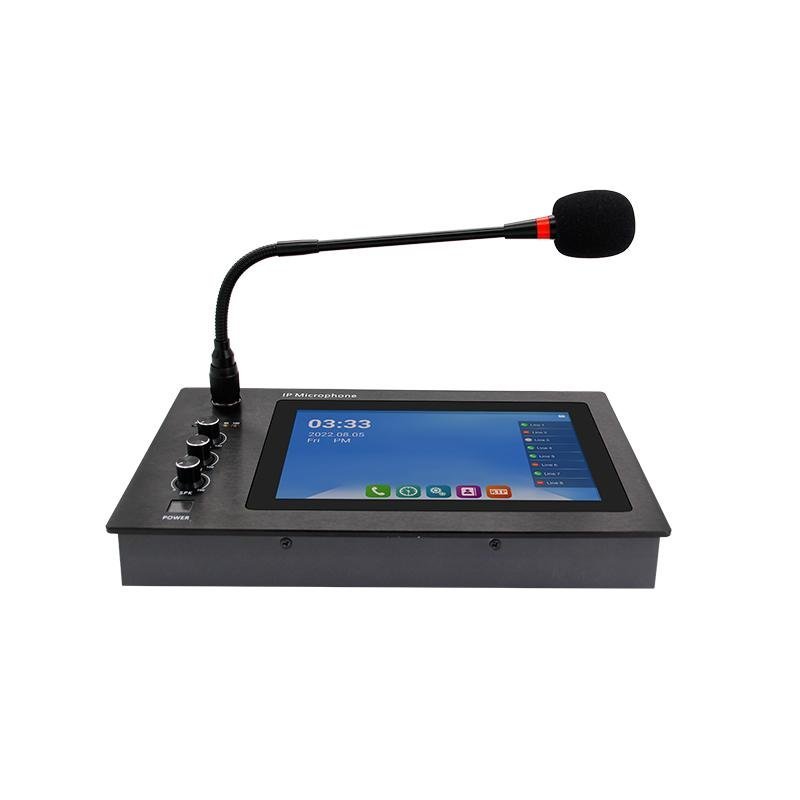 Micro Sound Intercom System Tonmind SIP-M20 – IP Network Intercom Paging Microphone & Sound System ...