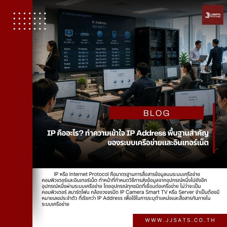 IP คืออะไร? ทำความเข้าใจ IP Address พื้นฐานสำคัญของระบบเครือข่ายและอินเทอร์เน็ต