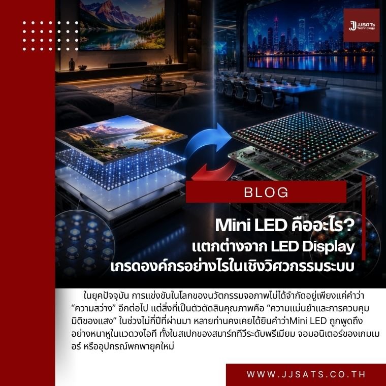 ถอดรหัสความเข้าใจผิดเรื่องจอภาพ: Mini LED คืออะไร? แตกต่างจาก LED Display เกรดองค์กรอย่างไรในเชิงวิศวกรรมระบบ