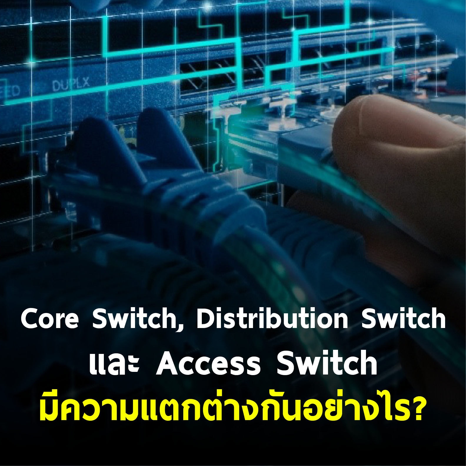 Core Switch, Distribution Switch และ Access Switch มีความแตกต่างกันอย่างไร?