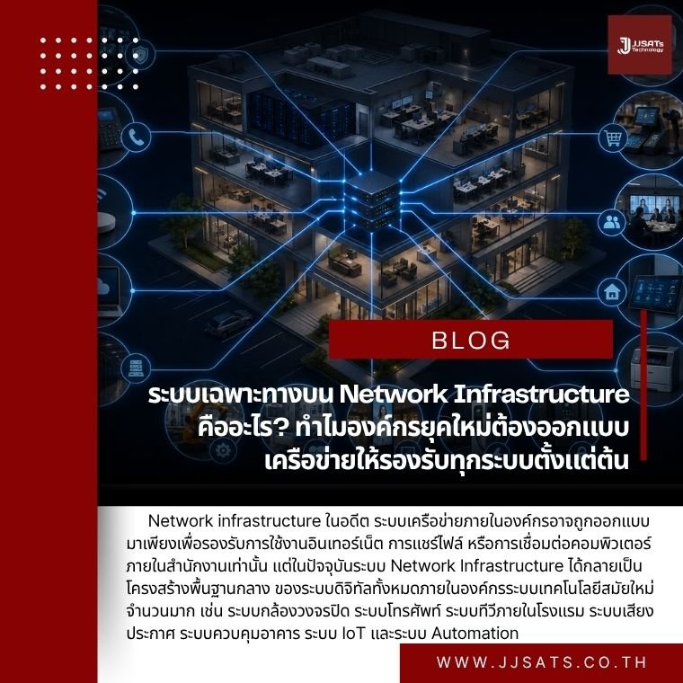 ระบบเฉพาะทางบน Network Infrastructure คืออะไร? ทำไมองค์กรยุคใหม่ต้องออกแบบเครือข่ายให้รองรับทุกระบบตั้งแต่ต้น