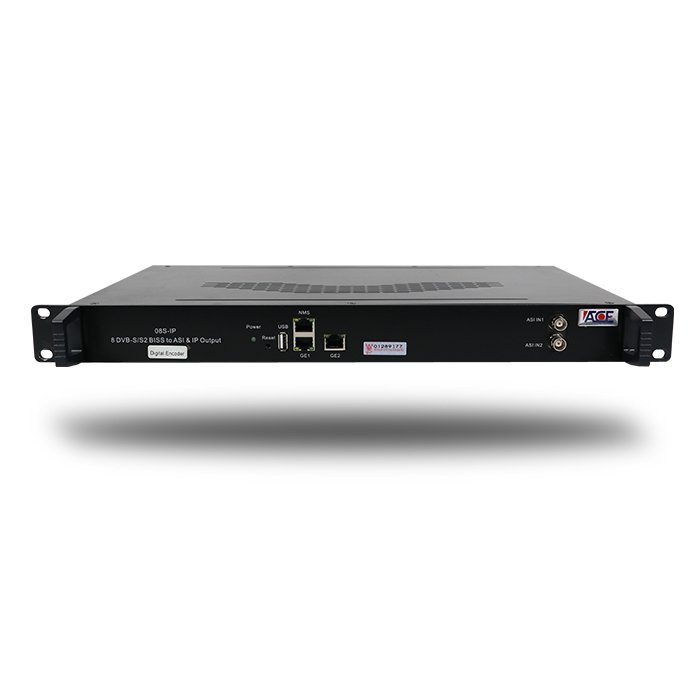 08S-IP (ACE) – 8 ช่องสัญญาณ DVB-S/S2 BISS to ASI & IP Output Encoder