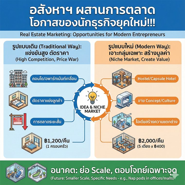 อสังหาฯ ผสานการตลาด โอกาสของนักธุรกิจยุคใหม่!!!