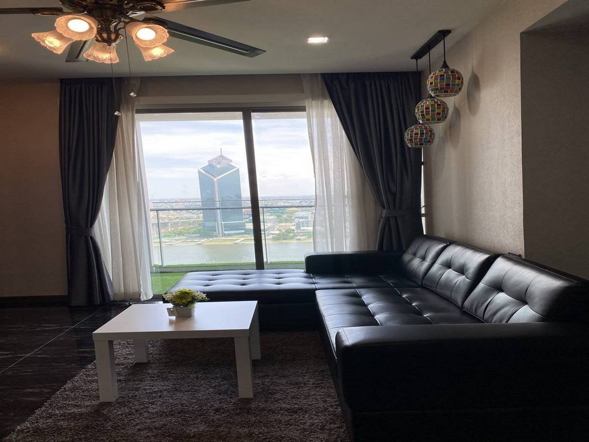 Lowest price per square meter! 2 in 1 Balcony river view + city view! 1 bedroom 78 sq m. Condo for sale, Star View Rama 3 (StarView Rama 3), river front view, Kasikorn Bank, near BRT Rama 9 Bridge, next to Homepro.