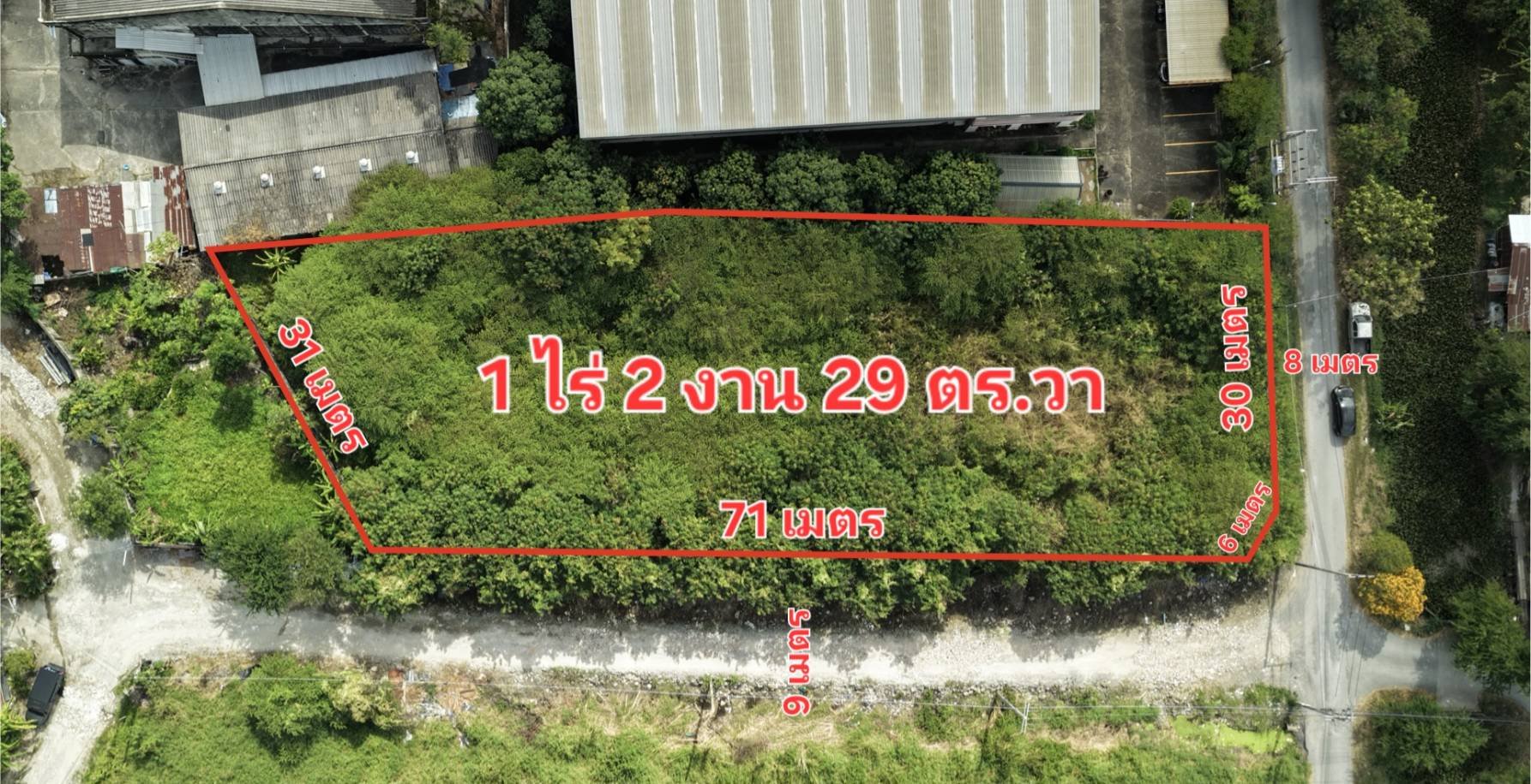 1 Rai Plot Corner Plot with Dual Road Frontage! 1-2-29 Rai (629 Sq.wah) Land for ...