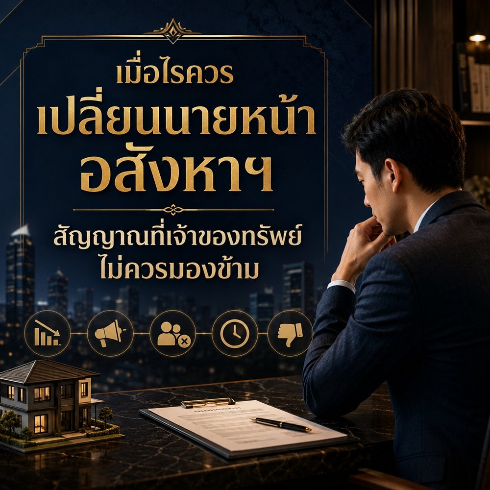 เมื่อไรควรเปลี่ยนนายหน้าอสังหาฯ สัญญาณที่เจ้าของทรัพย์ไม่ควรมองข้าม