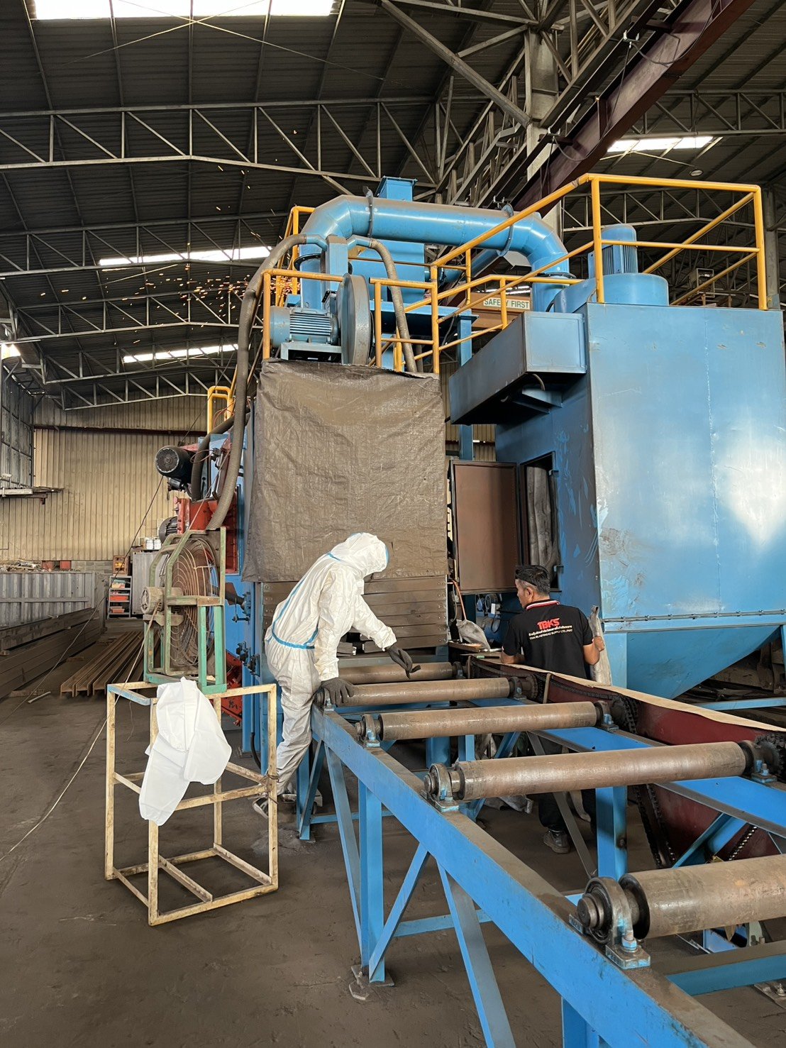 サンドブラスト機の点検