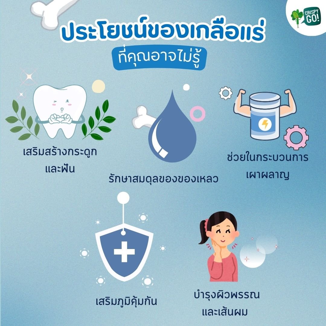 ประโยชน์ของเกลือแร่ที่คุณควรรู้