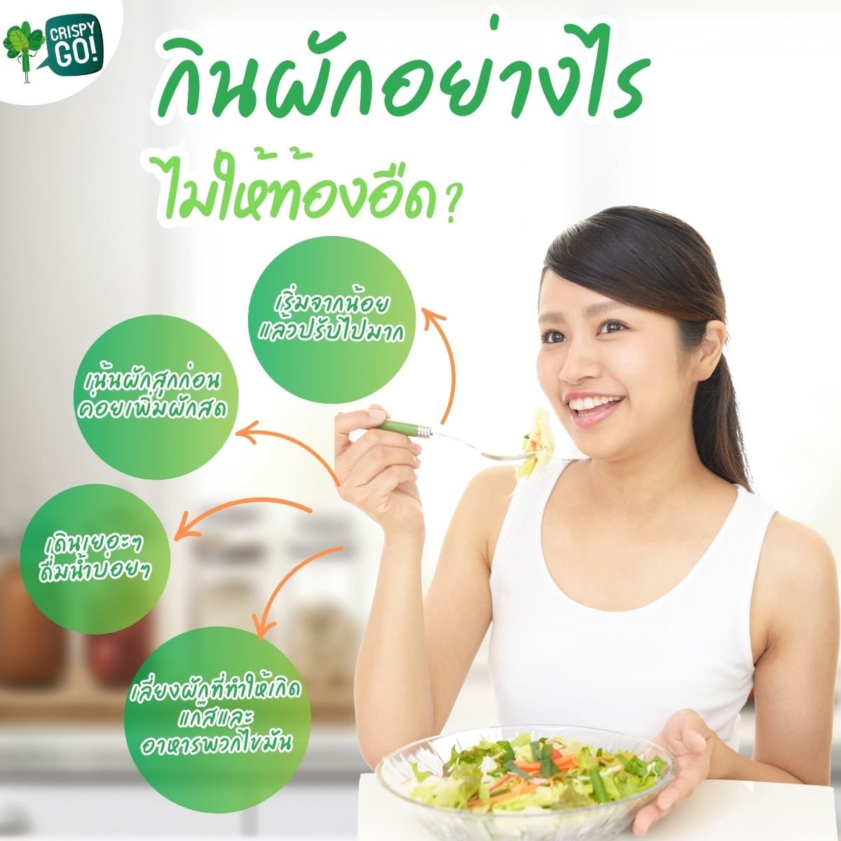 กินผักยังไง ไม่ให้ท้องอืด?