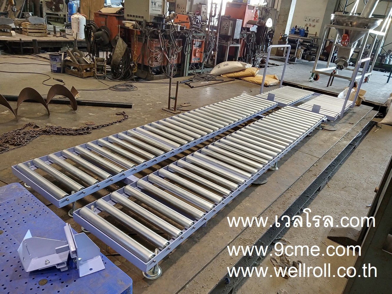 ลูกกลิ้งคอนเวเยอร์(Free roller conveyor) ลูกกลิ้งคอนเวเยอร์(Free roller conveyor)