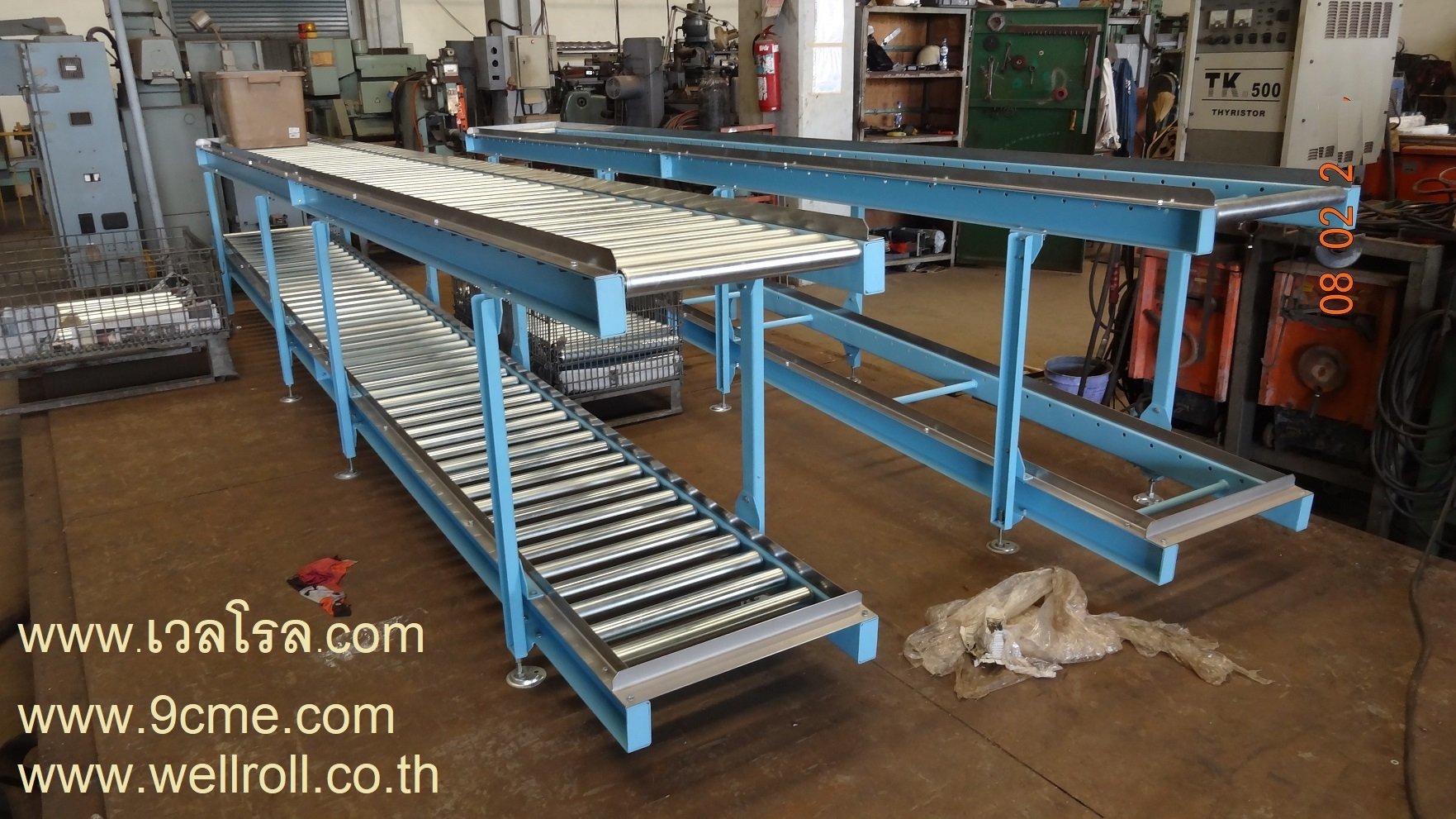 ลูกกลิ้งคอนเวเยอร์(Free roller conveyor) ลูกกลิ้งคอนเวเยอร์(Free roller conveyor)