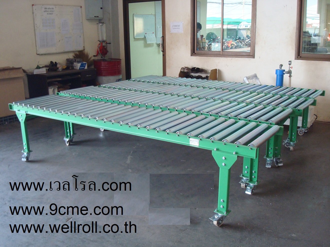 ลูกกลิ้งคอนเวเยอร์(Free roller conveyor) ลูกกลิ้งคอนเวเยอร์(Free roller conveyor)