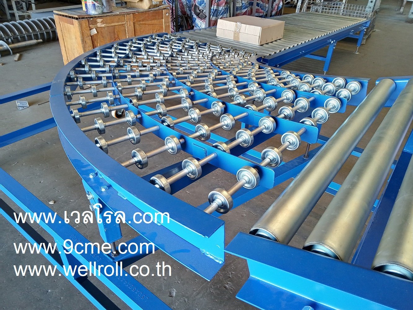 ลูกกลิ้งคอนเวเยอร์(Free roller conveyor) ลูกกลิ้งคอนเวเยอร์(Free roller conveyor)