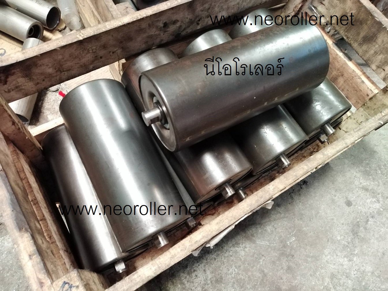 ลูกกลิ้งรองใต้สายพาน(Idle roller) ลูกกลิ้งรองใต้สายพาน(Idle roller)