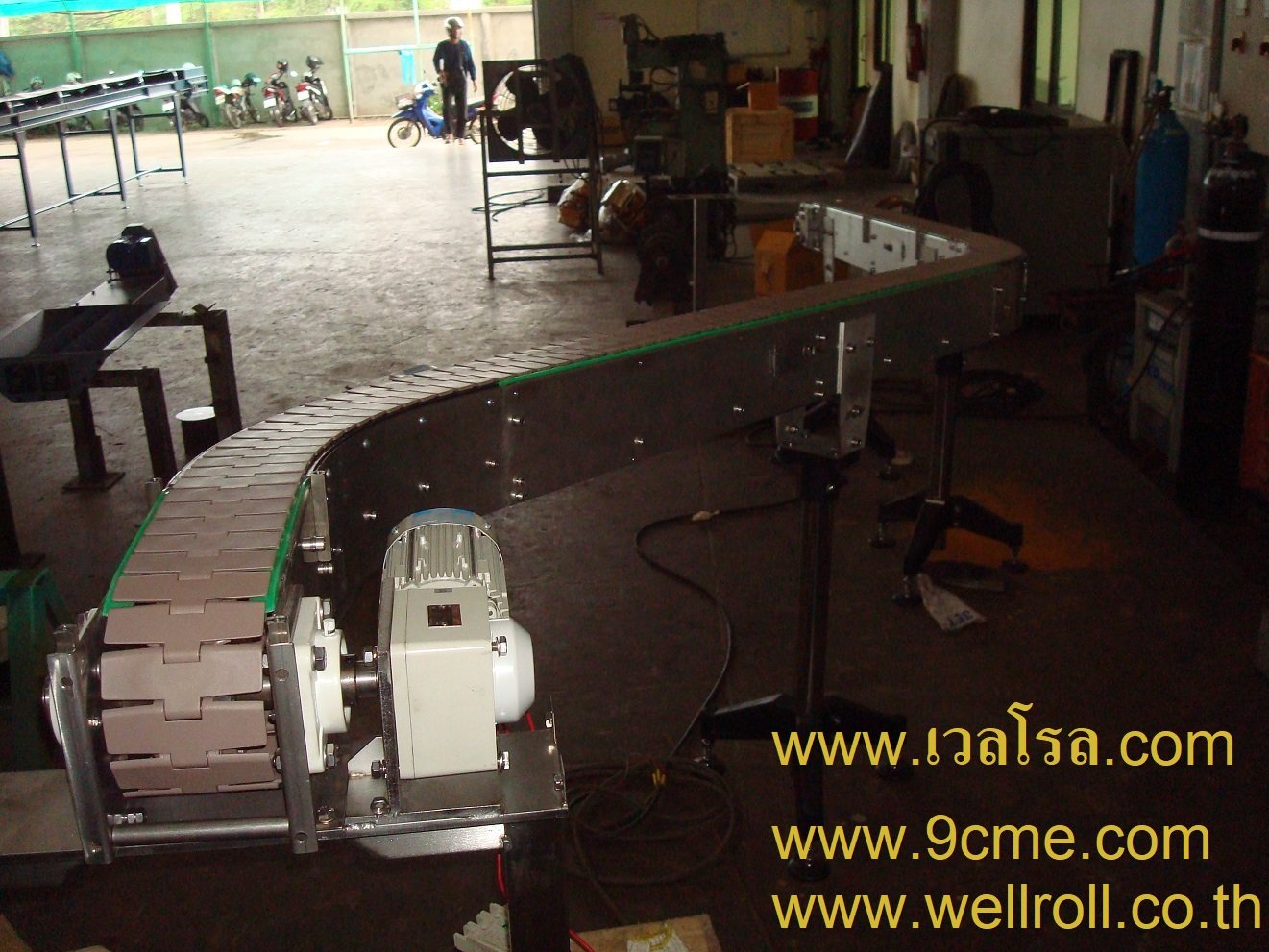 โซ่ลำเลียงบนโต๊ะ(Table top chain conveyor) โซ่ลำเลียงบนโต๊ะ(Table top chain conveyor)