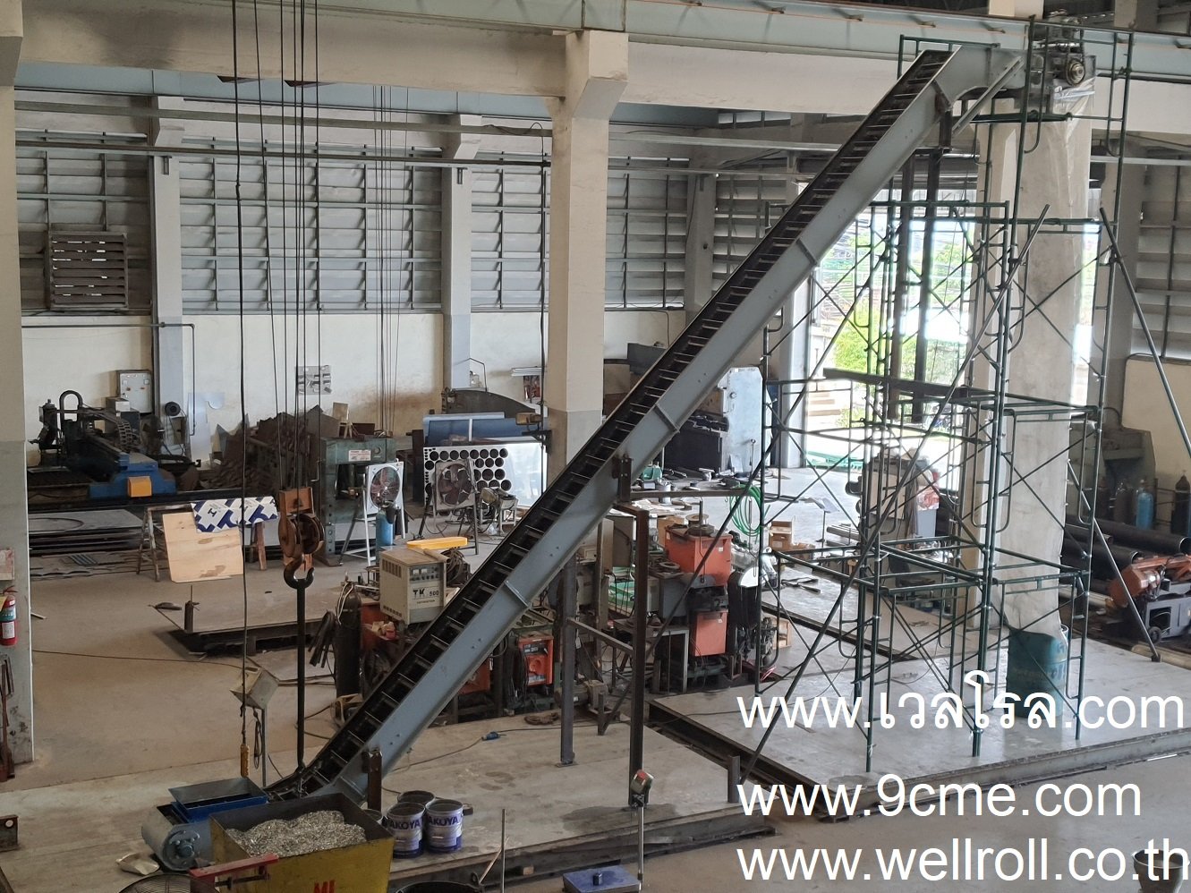 โซ่กวาด(Flight conveyor, chip conveyor) โซ่กวาด(Flight conveyor, chip conveyor)