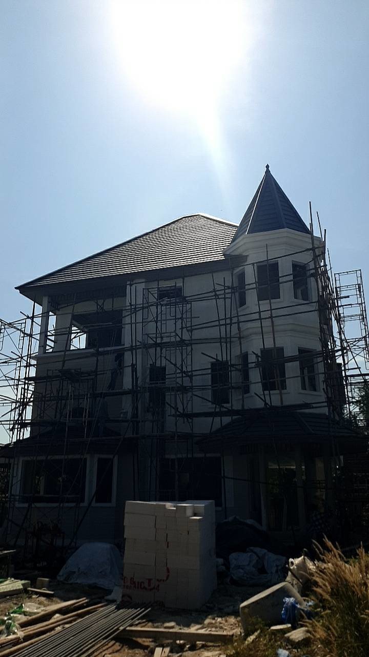 งานก่อสร้างบ้านพักอาศัย 3 ชั้น ถนนรามอินทรา