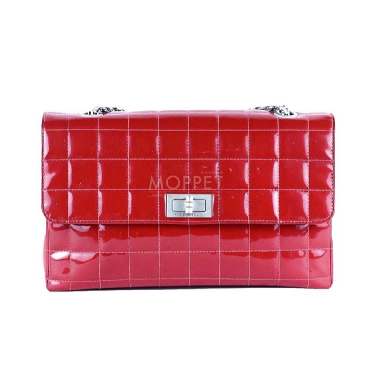 Used Chanel Reissue 226 in Red Patent RHW
