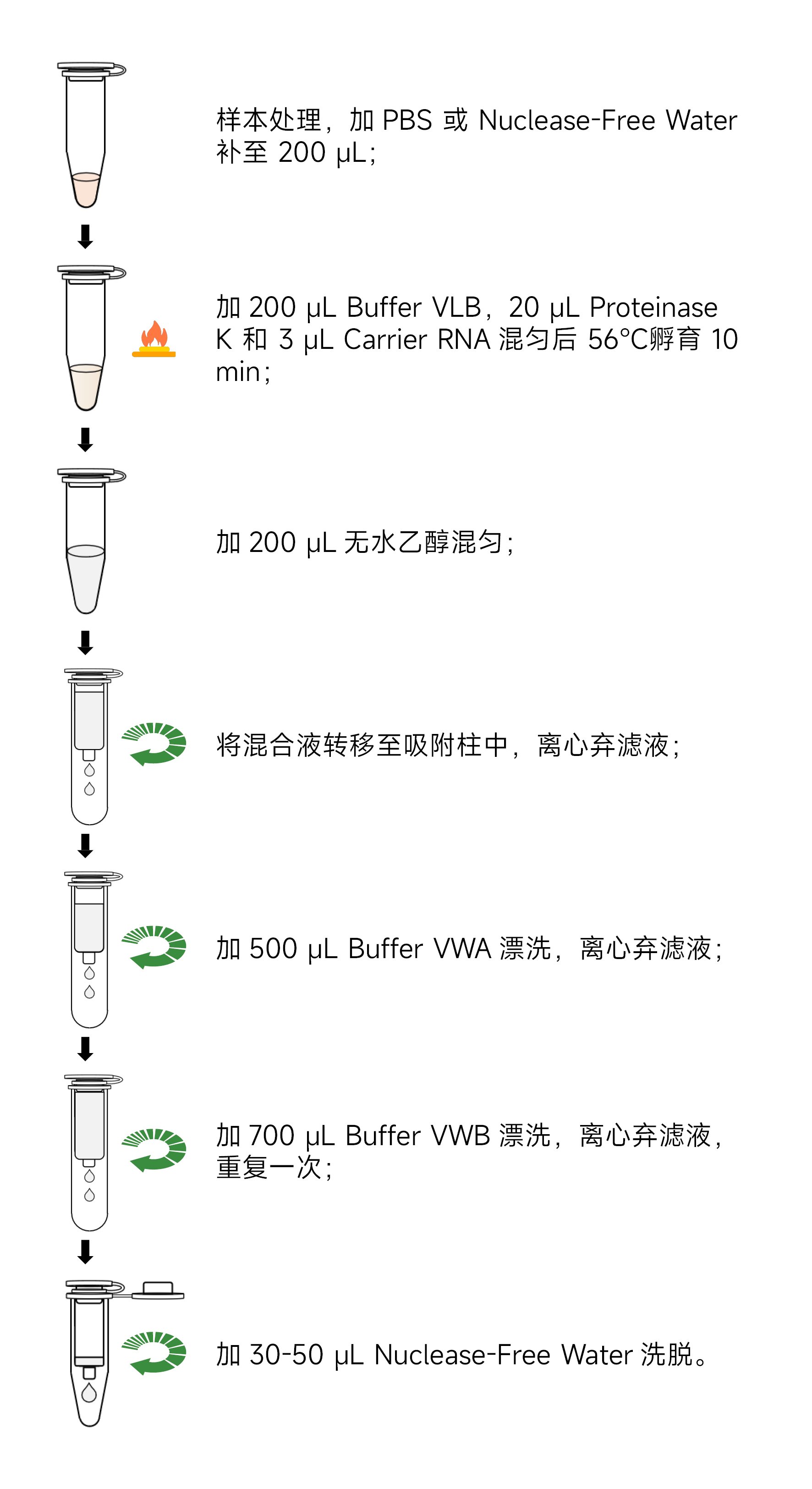 Bacterial DNA/RNA Extraction Kit, 50 T (for Nucleic Acid Extraction)