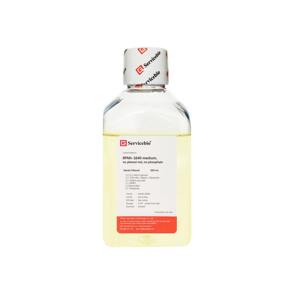 Inbound Rpmi RPMI-1640 medium, no phenol red, no phosphate, 500 mL