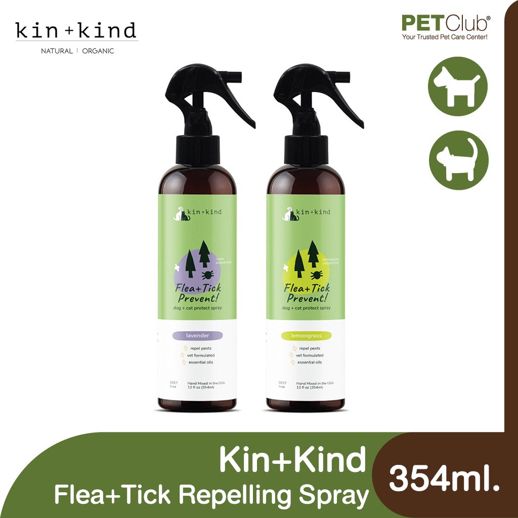 Kin+Kind Flea+Tick Repelling Spray 354ml. - petclub