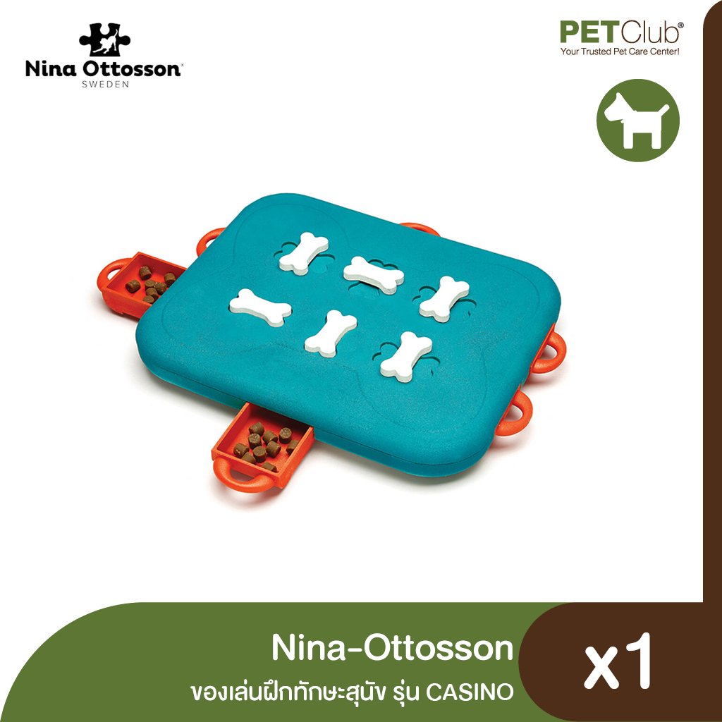 Nina-Ottosson Dog Interactive Toy - ของเล่นฝึกทักษะสุนัข รุ่น Casino