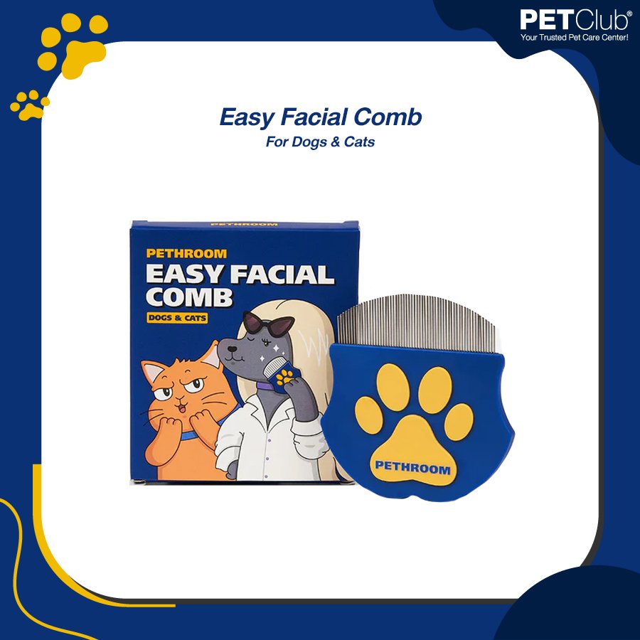 [PETClub] Pethroom Easy Facial Comb - หวีสำหรับแปรงหน้า