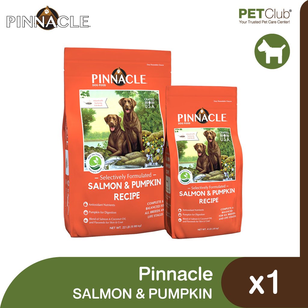 Pinnacle Salmon & Pumpkin - อาหารเม็ดสุนัขสูตรแซลมอนและฟักทอง
