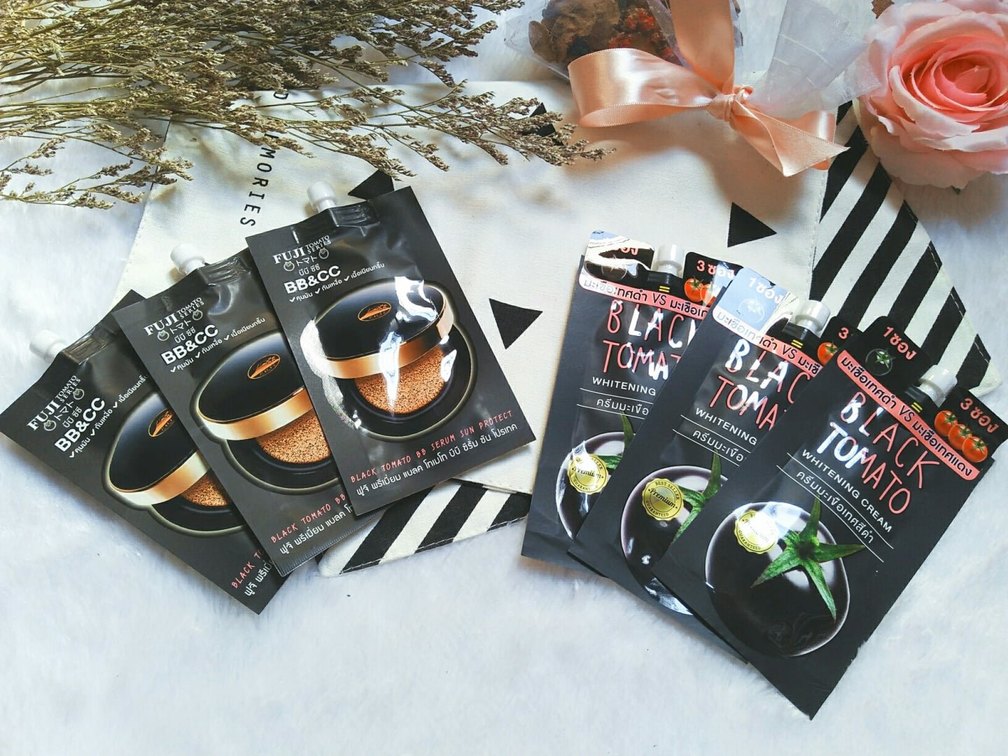 รีวิว Fuji Premium Black Tomato Whitening Cream & Fuji Premium Black Tomato BB Serum Sun Protect