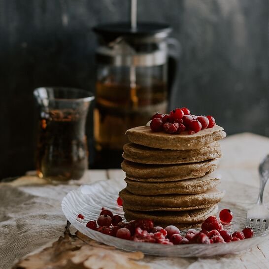 House Pancake With Homemade Honey Cyrup