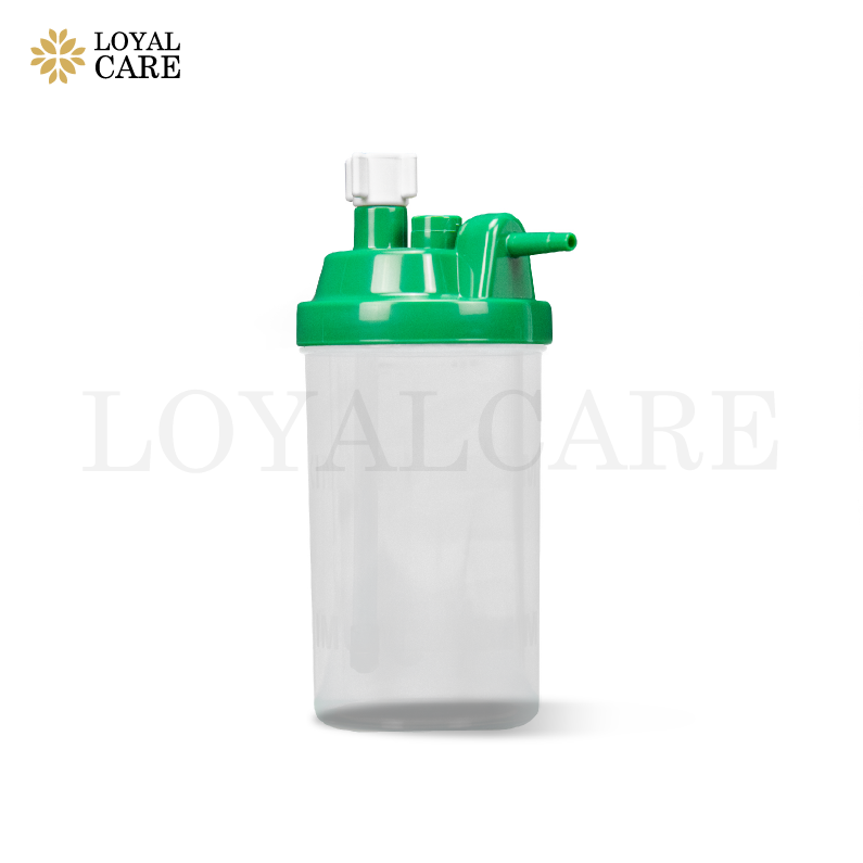 กระปุกให้ความชื้นแบบยาว 14 PSI (Oxygen Humidifier Bottle)