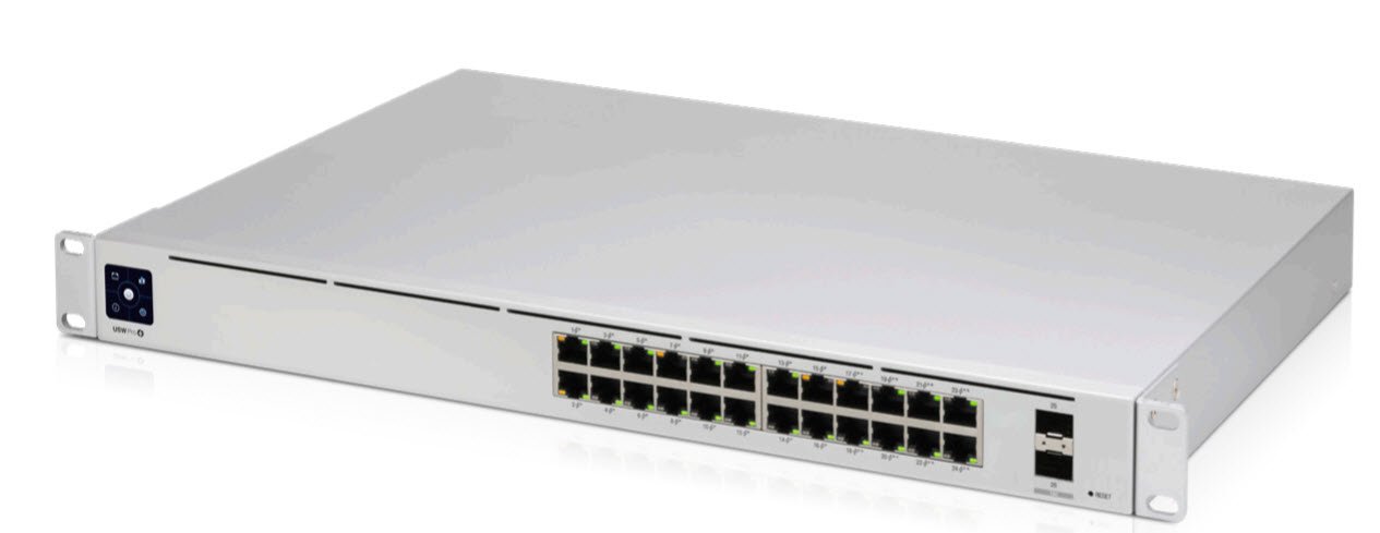 USW-Pro-24-POE : Unifi  Layer 3, PoE switch with (24) GbE RJ45 ports, including (16) 802.3at PoE+ ports and (8) 802.3bt PoE++ ports, and (2) 10G SFP+ ports
