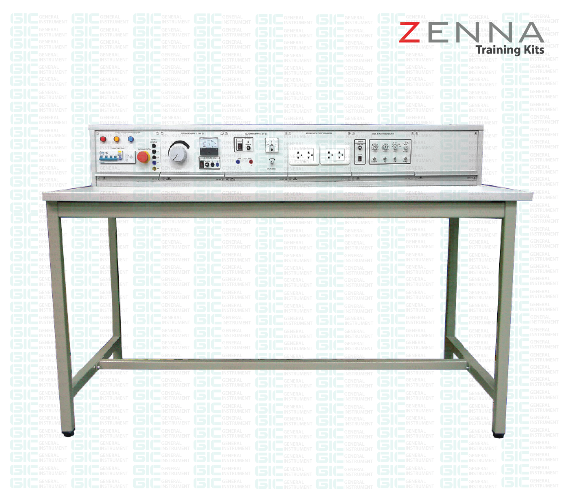 Experimental Table With Electrical Test Console