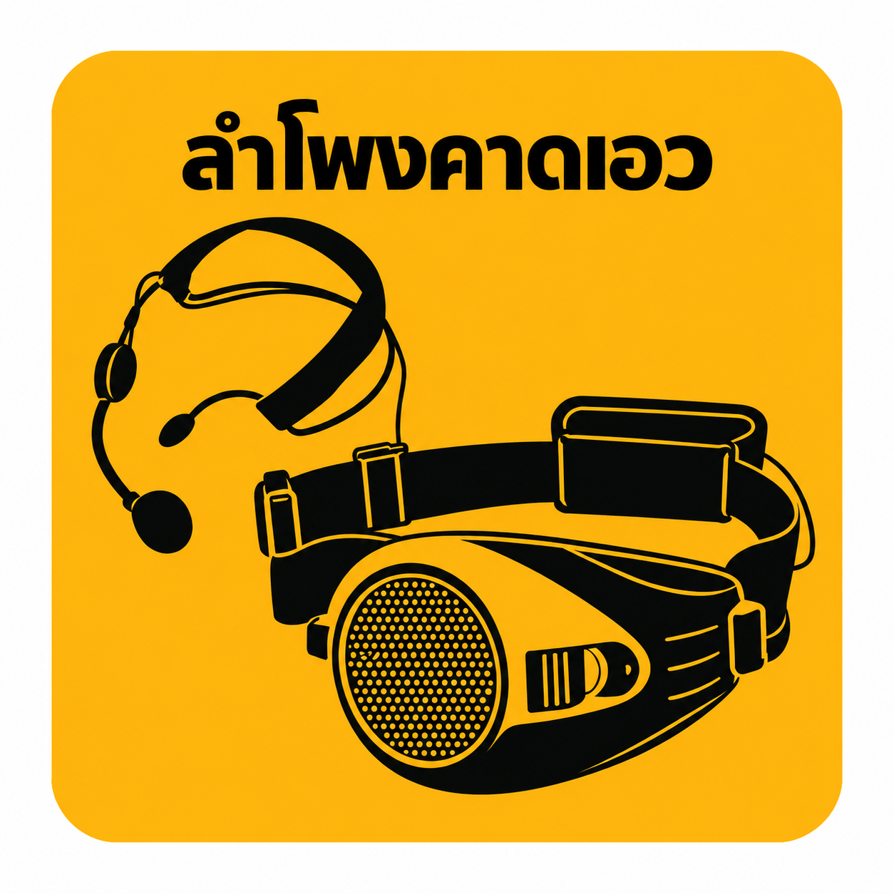 ลำโพงคาดเอว
