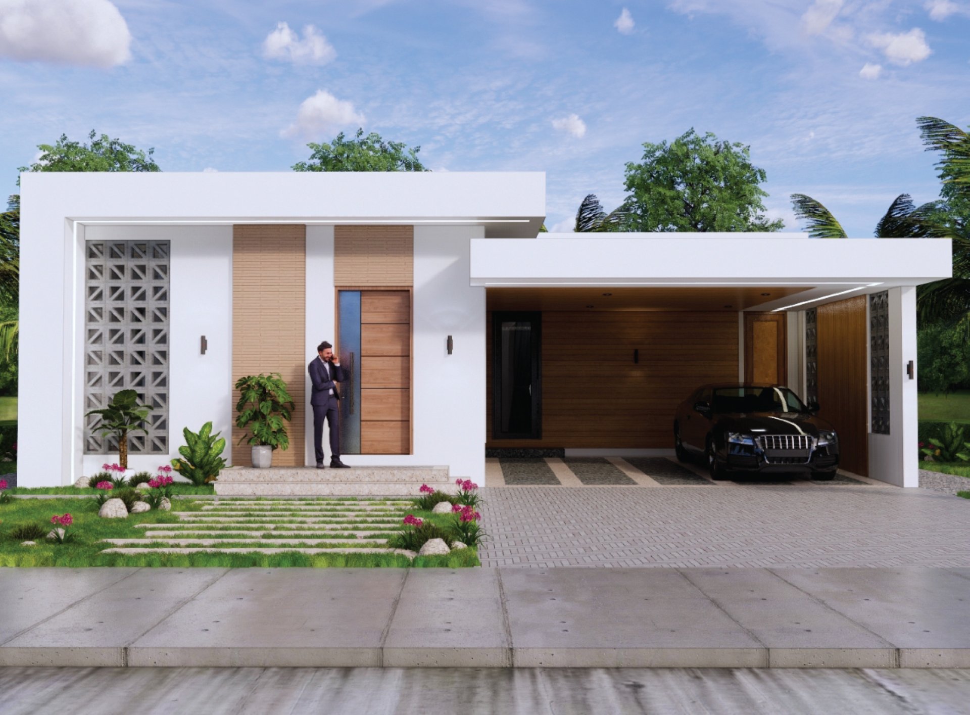 แบบบ้าน Box-shaped house style-01