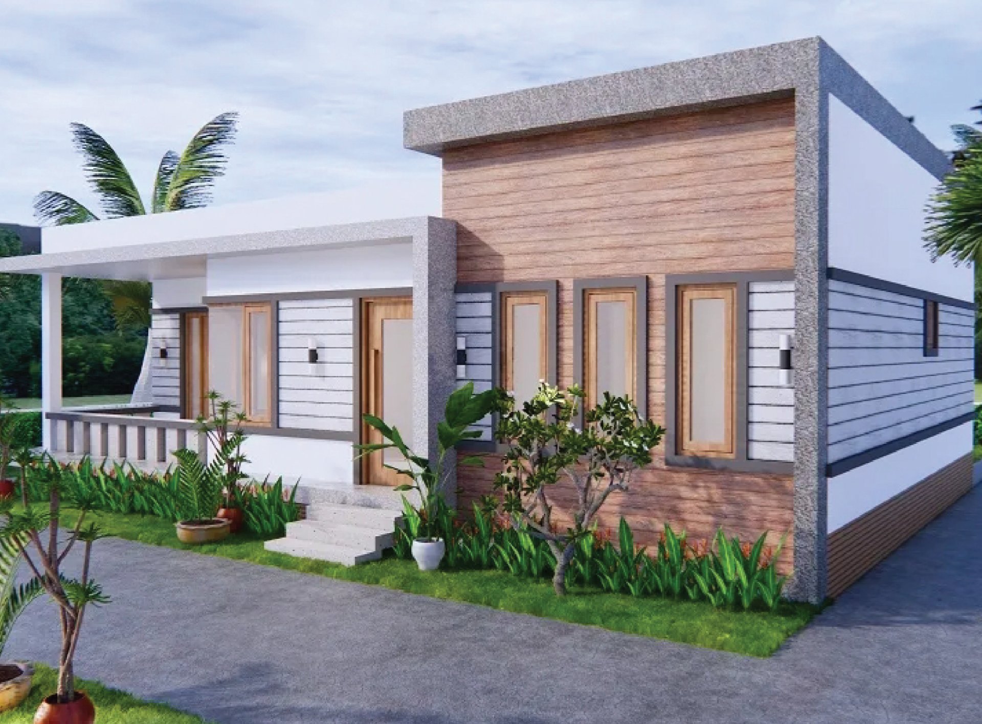 แบบบ้าน Box-shaped house style-03