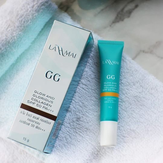 GLOW AND GLORIOUS COLLAGEN SPF50 PA+++ กันแดด GG LAHMAI