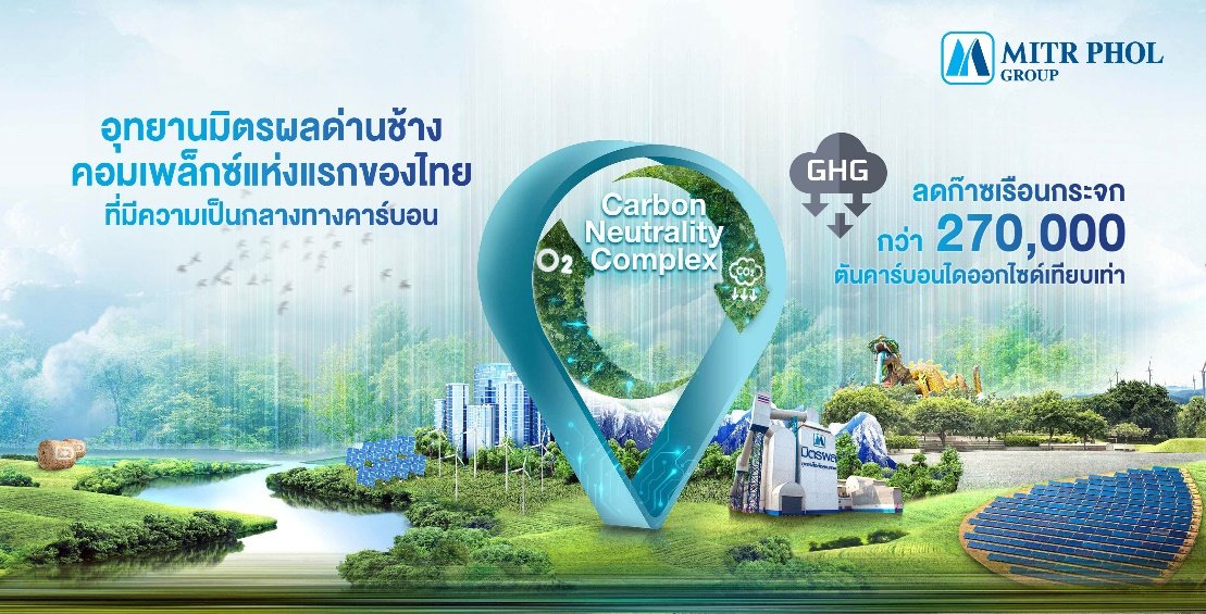 มิตรผล ชูความสำเร็จแรกบนเส้นทางสู่ Net Zero ดันอุทยานมิตรผลด่านช้าง จ.สุพรรณบุรี ก้าวสู่ Carbon Neutrality Complex แห่งแรกของไทย