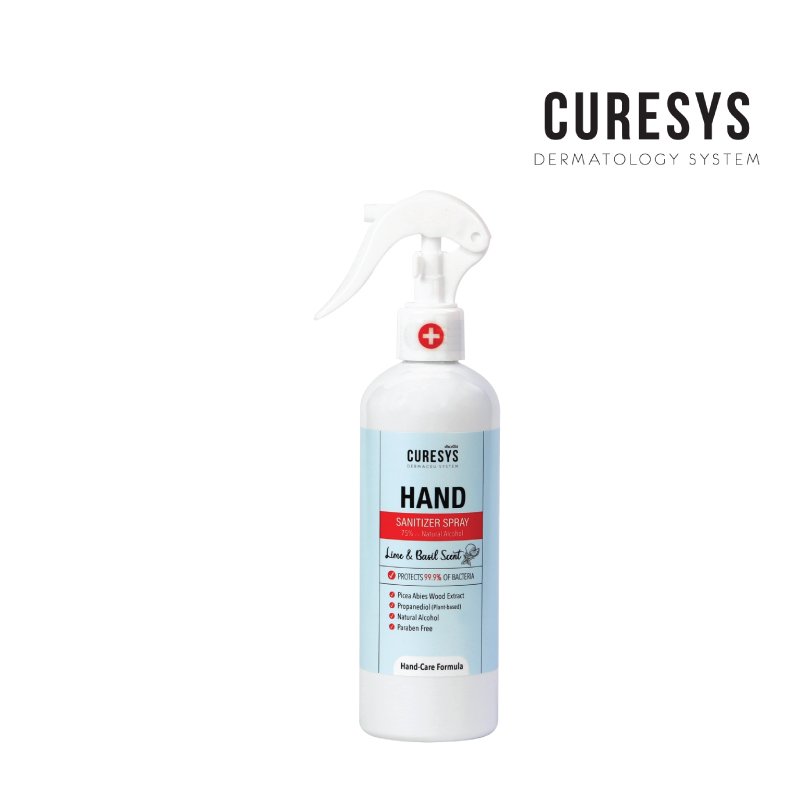 Curesys Hand Sanitizer Spray 300ml. Lime&Basil