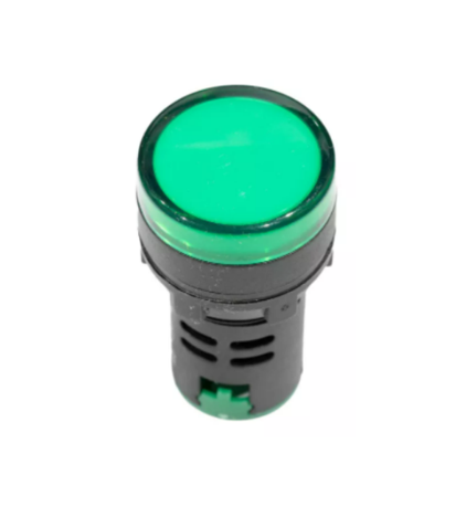 LED Pilot Lamp หลอดไฟตู้คอนโทรล 22mm AC 220V (สีเขียว)